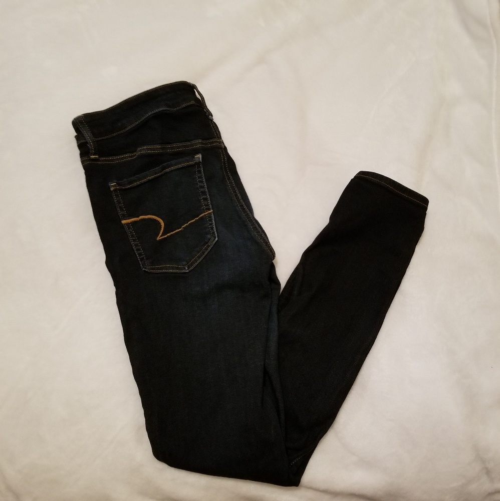 Dark Wash American Eagle Jeggings